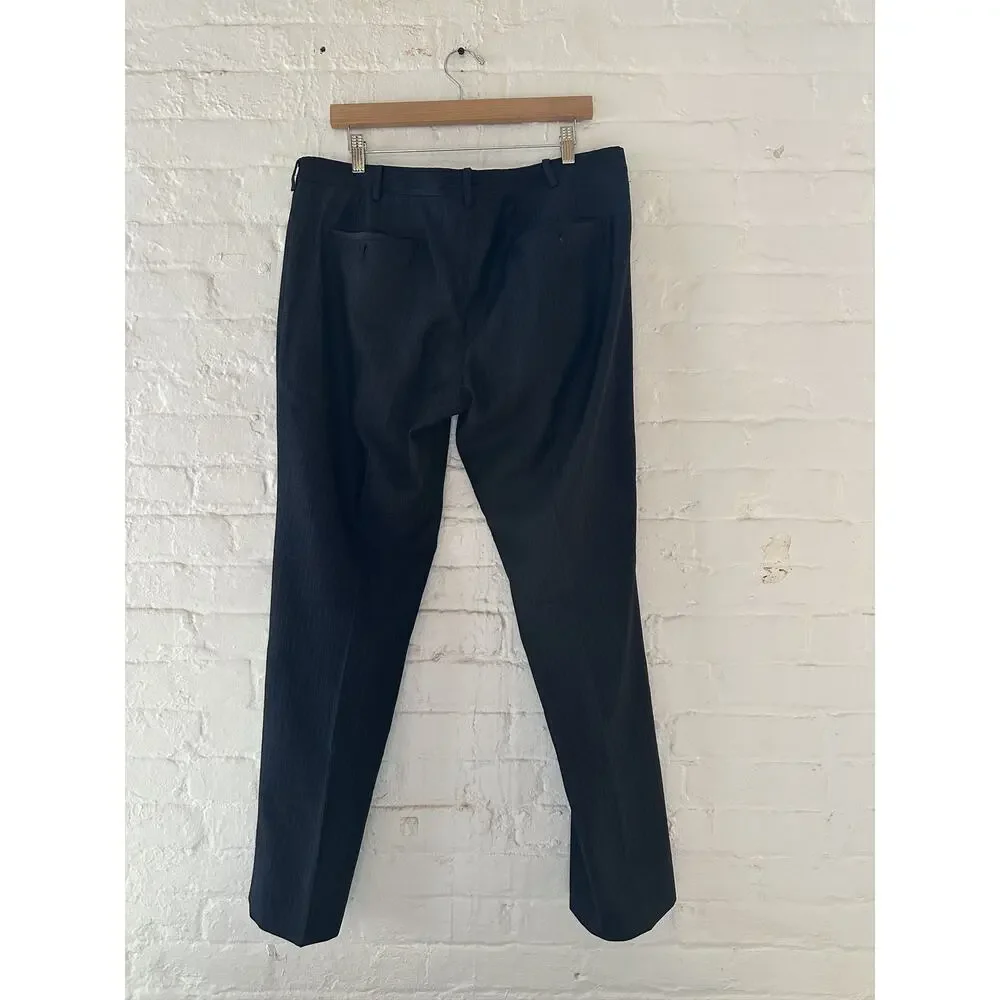 Prada Pinstriped Wool Trousers